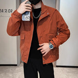 Coat Men's Autumn And Winter Fashion Brand Handsome Retro High-End Trend Of Men's Workwear Jacket Spring And Autumn