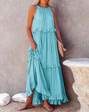 2025 Hot New Summer Women's New Temperament Long Drag Skirt Skirt Dress Dress