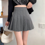 100-Fold Skirt Short Skirt Woman 2025 New High-Rise Students With Half-Dress Small A-Character Skirt College Style Half Skirt