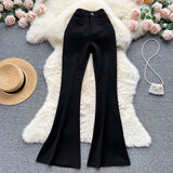 2025 Autumn And Winter New Retro Suit Trousers Women's Leisure High Waist Hanging Feeling Thin Legs On The Bottom Of Long Pants
