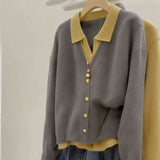 2025 Spring Autumn New Wearing Horse Clip Outside The Folding Sweater Shoulder Tide Cardigan Knitting Vest Woman