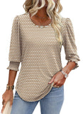 2025 Summer Women Wear 7-Sleeve Collar Elegant Casual T-Shirt Outside The Dress