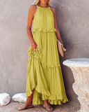 2025 Hot New Summer Women's New Temperament Long Drag Skirt Skirt Dress Dress