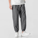 Trendy Workwear Men's Loose Trousers 2025 Spring And Summer Fashion Nine-Point Halen Pants Fashion Men's Casual Pants