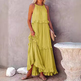 2025 Hot New Summer Women's New Temperament Long Drag Skirt Skirt Dress Dress