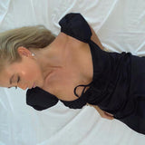 Fashion 2025 Summer Casual Women's New Short-Sleeved V-Necked Back-To-Back Dress Skirt