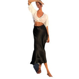 High Waist Thin Long-Skinny Vinegar Slid Half Skirt 2025 New Bag Of Fish Tail A-Word Dress