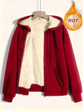 New Women's Winter Explosion Warm Plush Hoodie Jacket