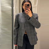 2025 Autumn And Winter New Women's Loose Long Sleeve Splicing Colliding Color Thick Fur Coat Women