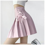 2025 100-Fold Skirt Women's New Dress With White Half-Dress Korean Version Of The College Style Skirt A Skirt