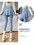 New Pocket Fake Two Yoga Pants Large-Size High-Rise Sunscreen Skirts Thin Sports Wear Outside The Bottom
