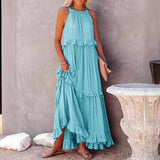 2025 Hot New Summer Women's New Temperament Long Drag Skirt Skirt Dress Dress