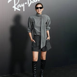 In The Autumn Of 2025, The New Women's Clothing Jennie Is The Same Casual Commuting Long-Sleeved Blouse High-Waisted Loose Shorts