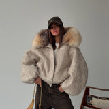 2025 Autumn And Winter New Women's Commuting Collar Button Belt Belt Coat Woman