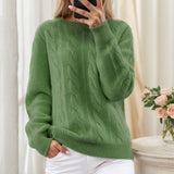 2025 Women's Explosive Sweater Solid Color Quiet Version Of The Basic Knitwear Shirt