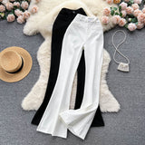 2025 Autumn And Winter New Retro Suit Trousers Women's Leisure High Waist Hanging Feeling Thin Legs On The Bottom Of Long Pants