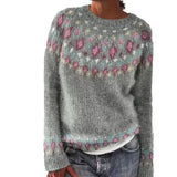 New Sweater Women's Wish Hot Selling Round Collar Color Loose Fashion Knitted Shirt