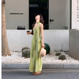Summer New Thin Sun Protection Jacket Seaside Holiday Sling Skirt Suit Women With Shawl Hoodie