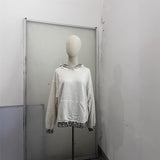 High-Collar Wings Embroidered Shoulder Button Solid Color High Round Collar Sweater 2025 Autumn And Winter New Fashion Real Shoot Girl