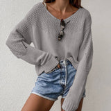 2025 Autumn And Winter Explosion Hot Loose Big Shoulder Knitted Knitted Knitted Women's Clothing