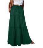 2025 Women's Summer New Wood Ear Layered Skirt High Waist Tight With Lotle Side Skirt