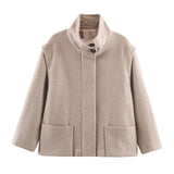 2025 New Street Casual Soft Shirt Single-Dbutton Cardigan Jacket Female Commute