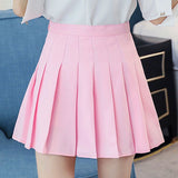 100-Fold Skirt Short Skirt Woman 2025 New High-Rise Students With Half-Dress Small A-Character Skirt College Style Half Skirt