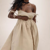 2025 Women's Elegant Sensual V-Neck High-Rise Fashion Sling Dress