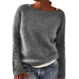 2025 Women's Explosive Sweater Solid Color Quiet Version Of The Basic Knitwear Shirt