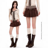 Half-Body Skirt Women's Large Size 100-Fold Skirt 2025 New High-Rise Slim Small Man Anti-Walking Spring, Autumn And Winter A Short Skirt