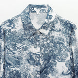 2025 New Female Printed Animal Shirt Prints Casual Pants Ladies Set