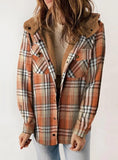 Autumn/Winter 2025 Women's Jacket Long Sleeve Hairy Hooded Jacket Jacket With Pocket