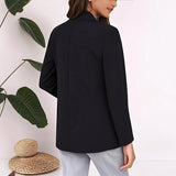New Wish Spring And Autumn Fashion Splicing Collar Repair Cardigan Temperament Blazer