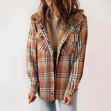 Autumn/Winter 2025 Women's Jacket Long Sleeve Hairy Hooded Jacket Jacket With Pocket