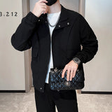 Coat Men's Autumn And Winter Fashion Brand Handsome Retro High-End Trend Of Men's Workwear Jacket Spring And Autumn