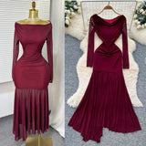 One-Word Shoulder Mesh Embroidery Perspective Shirt For Women's Summer Loose Bubble Sleeve Short Hoodie Long-Sleeved Lace Shirt