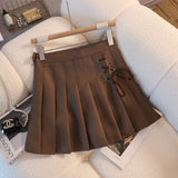 2025 100-Fold Skirt Women's New Dress With White Half-Dress Korean Version Of The College Style Skirt A Skirt