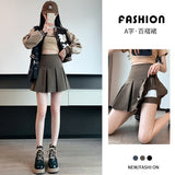 Half-Body Skirt Women's Large Size 100-Fold Skirt 2025 New High-Rise Slim Small Man Anti-Walking Spring, Autumn And Winter A Short Skirt