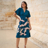 2025 New Women's Casual Round-Neck Bear Pattern Embroidered Sweater Knitted Shirt