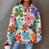 Autumn And Winter New Hoodie Small Square Digital Printing Casual Hoodie