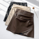 Half-Body Skirt Female 100-Folded Skirt 2025 New High-Rise Small Small Man A-Word Short Skirt College Style