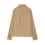 Women's 2025 New Fashion Casual Casual Pocket Pants Jacket Set