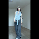 Slicing Fake Two T-Shirt Girls Summer Tsets Hot Girls Pure Blouse Trousers Fashion Set