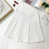 Half-Body Skirt Female 100-Folded Skirt 2025 New High-Rise Small Small Man A-Word Short Skirt College Style