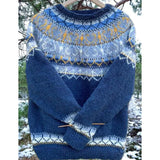 Wish Hot New Sweater Women's Round Collar Color Loose Fashion Knitted Shirt Long Sleeve