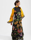 New Summer Printed Seven-Sleeve Collared Dress