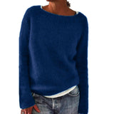 2025 Women's Explosive Sweater Solid Color Quiet Version Of The Basic Knitwear Shirt