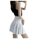 2025 100-Fold Skirt Women's New Dress With White Half-Dress Korean Version Of The College Style Skirt A Skirt