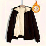 New Women's Winter Explosion Warm Plush Hoodie Jacket