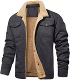 Autumn And Winter Men's Jacket With Velvet Cotton Work Clothes Casual Jacket Jacket